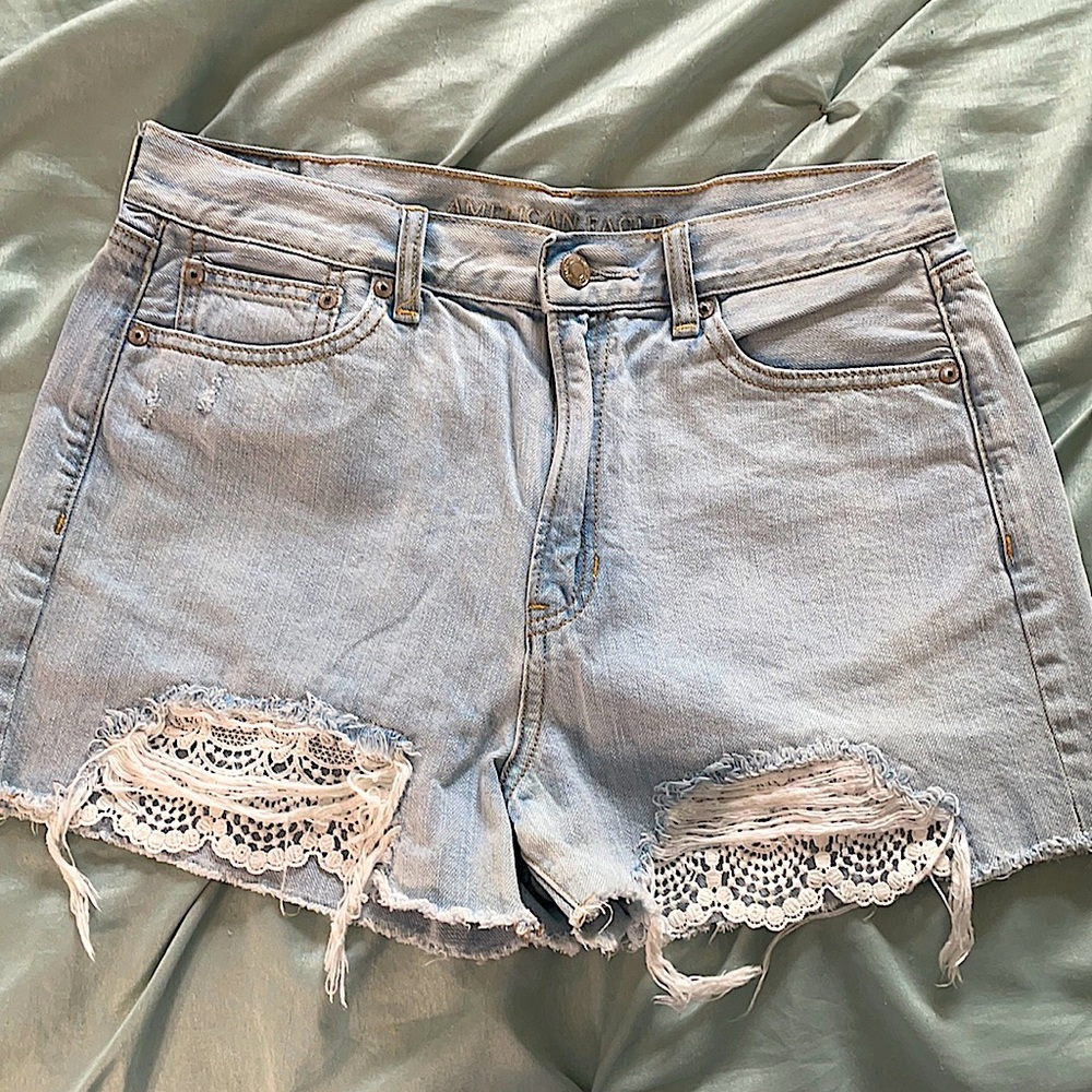 American Eagle Mom jean shorts